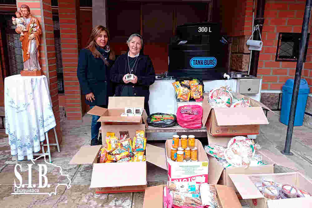 LA SIB CHUQUISACA ENTREGA DONACIÓN AL HOGAR POCONAS