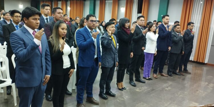 Acto de Juramento de nuevos miembros de la SIB Chuquisaca
