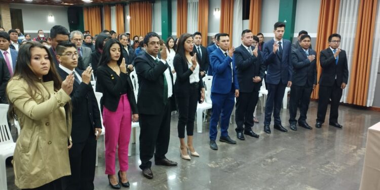 Acto de Juramento de nuevos miembros de la SIB Chuquisaca