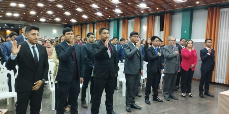 Acto de Juramento de nuevos miembros de la SIB Chuquisaca