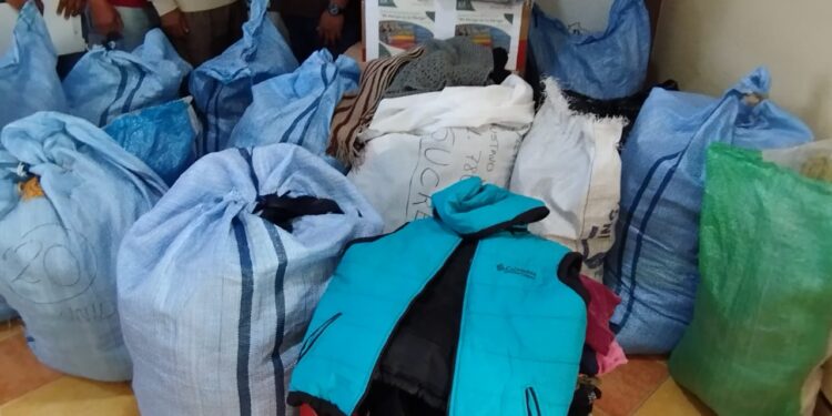 Entrega de donativos «Mi abrigo es tu Abrigo»