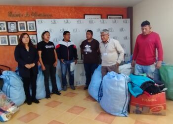 Entrega de donativos «Mi abrigo es tu Abrigo»