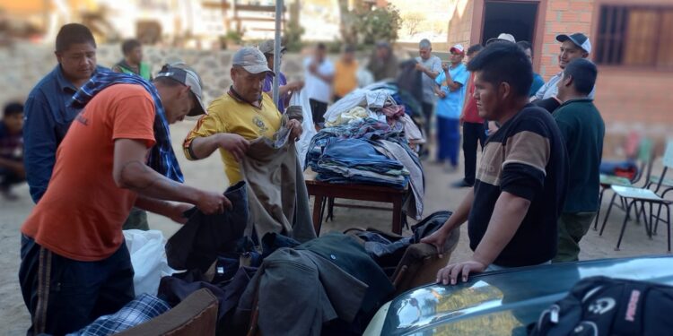 Entrega de donativos «Mi abrigo es tu Abrigo»