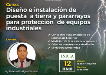 Curso: Diseño e instalación de puesta a tierra de pararrayos para protección de equipos industriales