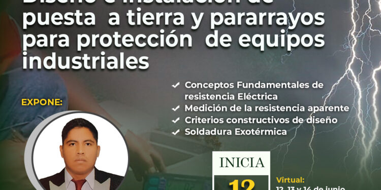 Curso: Diseño e instalación de puesta a tierra de pararrayos para protección de equipos industriales
