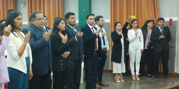 Juramento de nuevos miembros de la SIB Chuquisaca