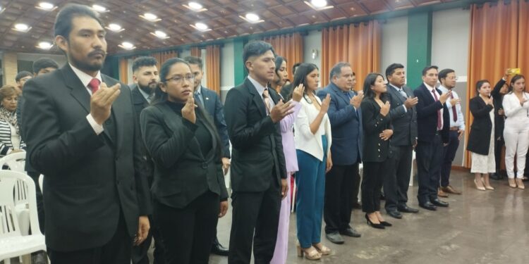 Juramento de nuevos miembros de la SIB Chuquisaca