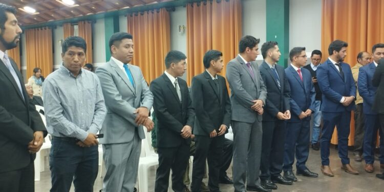 Juramento de nuevos miembros de la SIB Chuquisaca