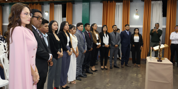 Juramento de nuevos miembros a la SIB Chuquisaca