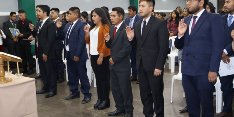 Juramento de nuevos miembros a la SIB Chuquisaca