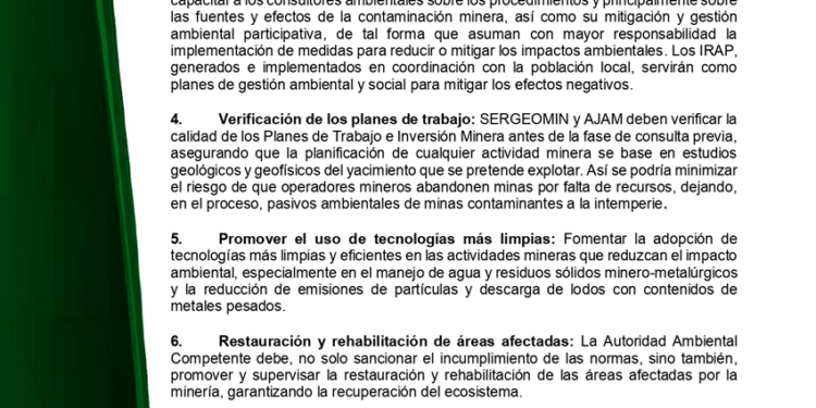 Conclusiones y recomendaciones del Foro Debate «Minería y Desarrollo sostenible ¿Oportunidad o Conflicto?