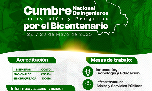 CUMBRE NACIONAL DE INGENIEROS: INNOVACIÓN Y PROGRESO POR EL BICENTENARIO