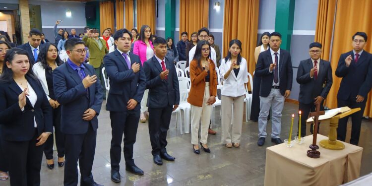 Juramento de nuevos miembros a la SIB Chuquisaca