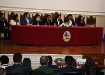 Acto de inauguración del Congreso Boliviano de Ingeniería Geotécnica