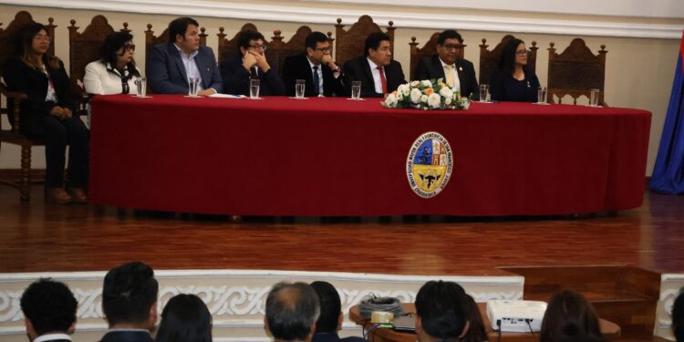 Acto de inauguración del Congreso Boliviano de Ingeniería Geotécnica