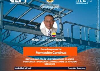 Curso Posgradual de Formación Continua: Diseño completo de una estructura de acero compuesta tipo bodega con mezzanine de acuerdo NBDS 2023