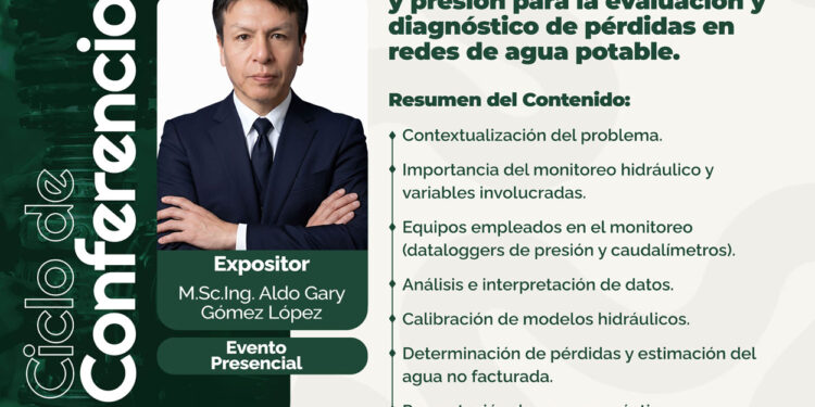 Ciclo de Conferencias: Monitoreo hidráulico de caudal y presión para evacuación y diagnóstico de pérdidas en redes de agua potable