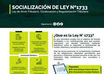 Socialización de Ley Nº 1733