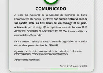 Comunicado a nuestros miembros