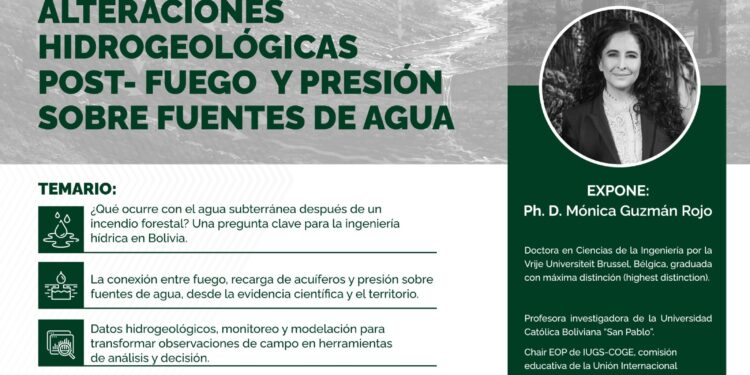 Webinar: Alteraciones Hidrogeológicas Post-Fuego y Presión sobre fuentes de Agua