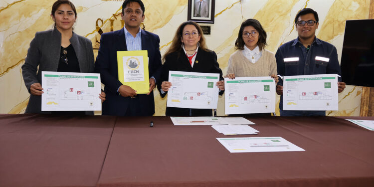 El Colegio de Ingenieros Industriales presentó propuesta de Proyecto de Diseño Integral SYSO y Plan de Emergencia para el edificio de la SIB Chuquisaca